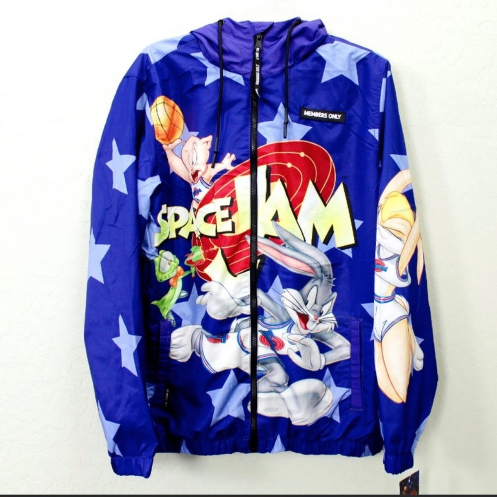 Members only windbreaker space jam brand new tags on very cool 😎